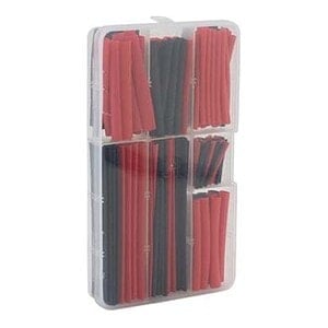 EcoPower Heat Shrink Tubes w/Plastic Case (Black & Red) (150) ECP-3009