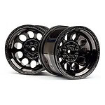 HPI Bullet ST Wheels Black Chrome (Pair) HPI101252