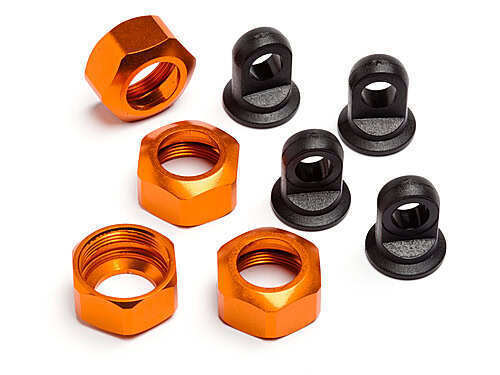 HPI Shock Caps for 101090 101091 and 101185 Trophy Series 4pcs (Orange) HPI101752