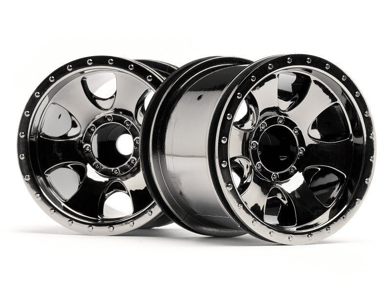 HPI Warlock 2.2 Wheel Black Chrome (2pcs) HPI105280