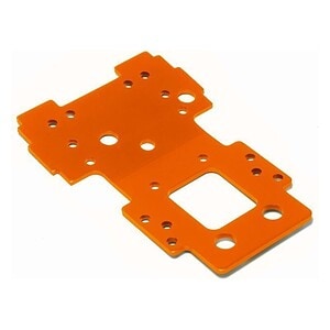 HPI Bulkhead Lower Plate 2.5mm Orange Savage X/XL HPI105892