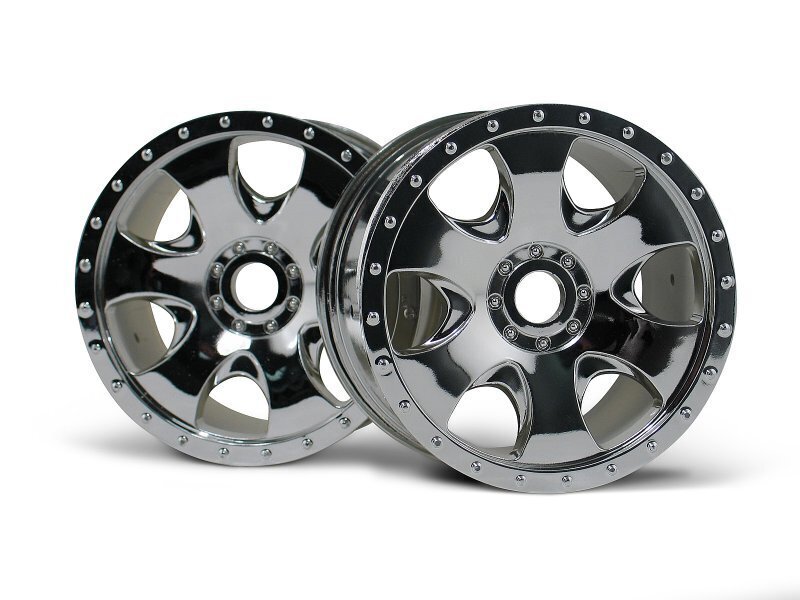 HPI Warlock Wheel 83X56mm Chrome (2pcs) Savage X HPI3192