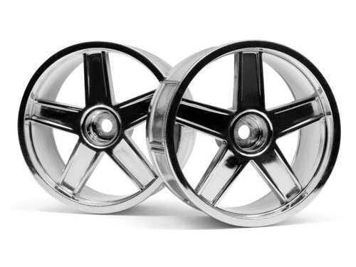 HPI LP29 Wheel MF Type Chrome 3mm Offset (2pcs) HPI33476