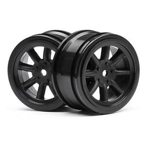 HPI 12mm Hex 26mm Vintage 8 Spoke Wheel (2) HPI3806 - Black