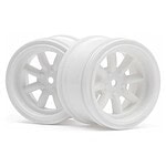 HPI 12mm Hex 31mm Vintage 8 Spoke Wheel (2) HPI3810 - White
