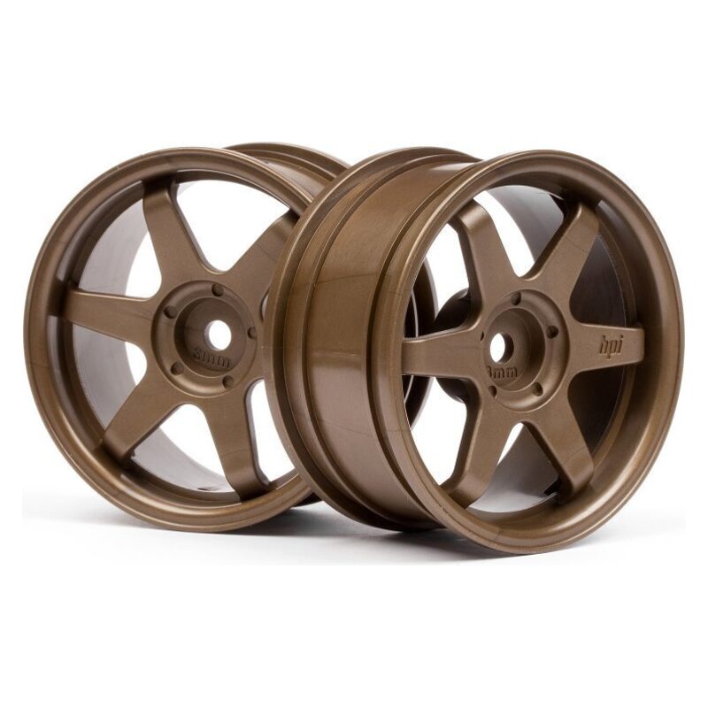 HPI TE37 Wheels 26mm-3mm Offset Bronze Fits 26mm Tire HPI3843 - hpi3843-jpg HPI TE37 Wheels 26mm-3mm Offset Bronze Fits 26mm Tire HPI3843