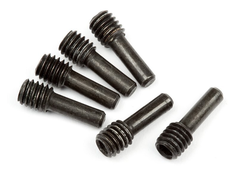 HPI Black Screw Shaft M4X2.5X12mm (6pcs) Savage X HPI86094  