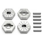 HPI Silver Hex Wheel Hub 17mm (4pcs) Savage X HPI86804  