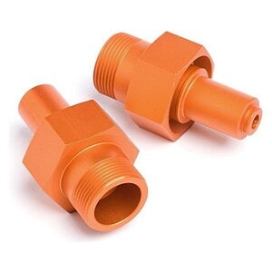 HPI 24mm Baja 5T Front Hub Hex 2-Pack HPI87493 - Orange