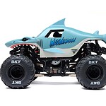 1/18 Mini LMT Megalodon 2S 4X4 RTR Brushed Monster Truck (Battery and Charger Included) - Blue - los01026t3_41 1/18 Mini LMT Megalodon 2S 4X4 RTR Brushed Monster Truck (Battery and Charger Included) - Blue