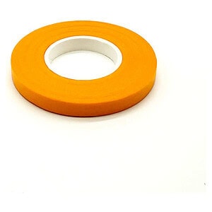 Orange foam tape for RC car tires, high grip and durability, easy to trim, ideal for racing.