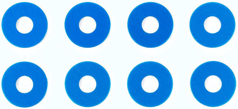 Tamiya OP.1573 0.75mm Wheel Spacers (Blue) 8pcs TAM54573