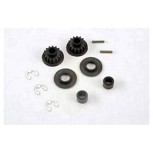 Traxxas Pulley 15-groove (2) Axle pins (2) top shaft spacers (2) plastic TRA4395