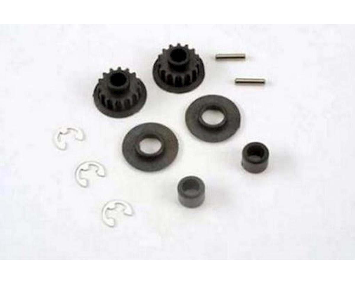 Traxxas Pulley 15-groove (2) Axle pins (2) top shaft spacers (2) plastic TRA4395