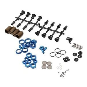 Yokomo Aluminum SLF Big Bore Kashima Coated Drift Shocks Set (Blue) YOKY2-SBBSBL