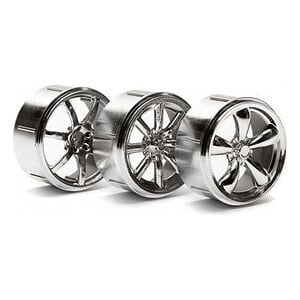 Wheel Set Type 2 Chrome for Micro RS4 HPI73462