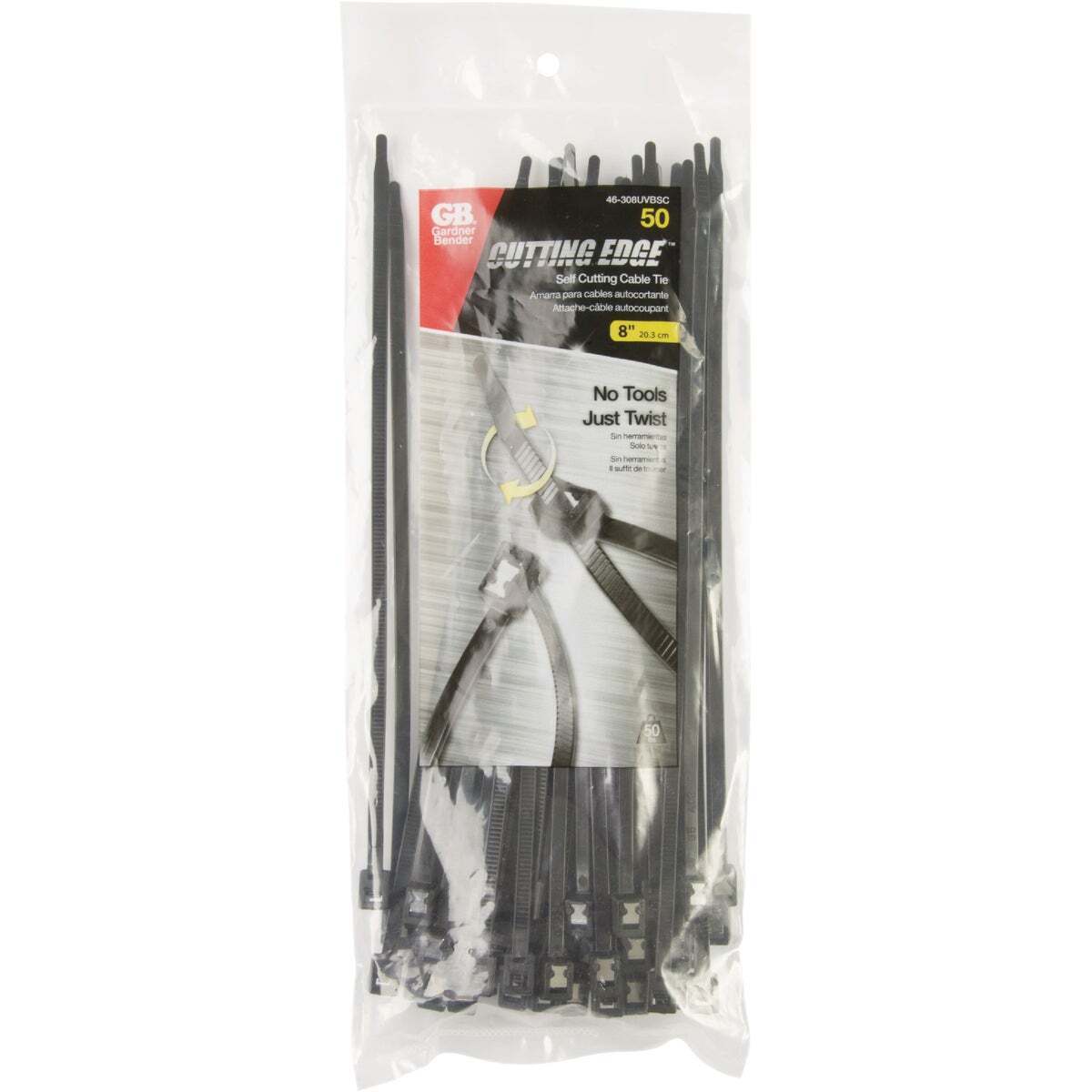 Gardner Bender Cutting Edge 8 In. Natural Nylon Self-Cutting CAR87768