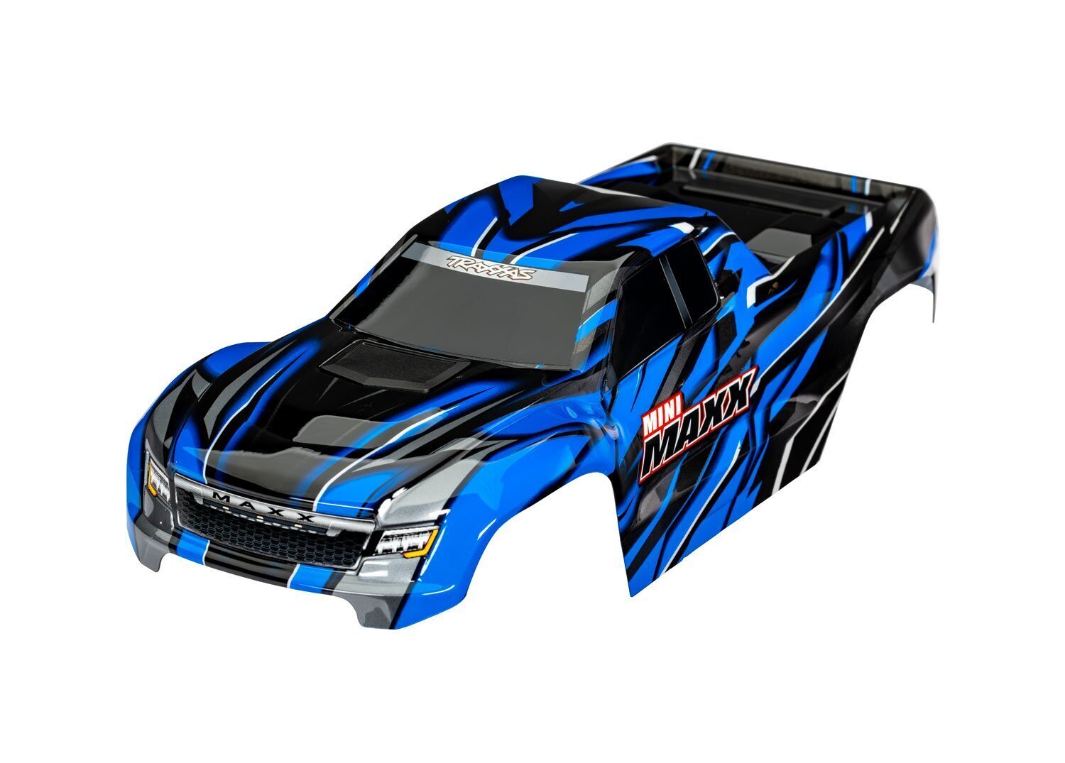 Traxxas Mini Maxx Complete Body with Clipless Mounts - Blue TRA10711