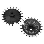 DS Racing Sloped Aero Drift Wheel Cover (Black) (2) (Drift Element Wheels) DS-AD-AB-WF