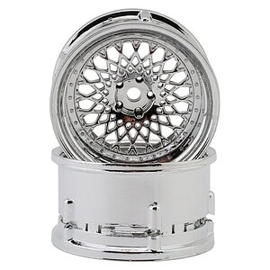 DS Racing Drift Element Mesh Drift Wheels - Triple Chrome DSC-DE-308