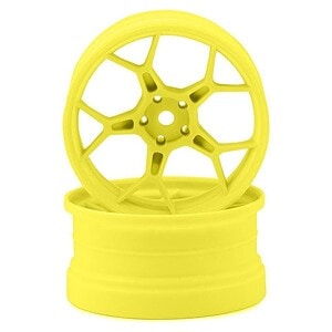 DS Racing Feathery 5Y Drift Wheels - Fluorescent Yellow 2K df-5y2-6fy-hg
