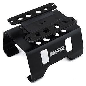 Durable black mount designed for RC cars, compatible with RC racing and hobby enthusiasts.