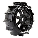 High-Performance Black RC Car Tire for Off-Road Racing.