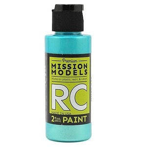Mission Models Water-based RC Iridescent Teal Paint Airbrush Ready 2oz MMRC-034