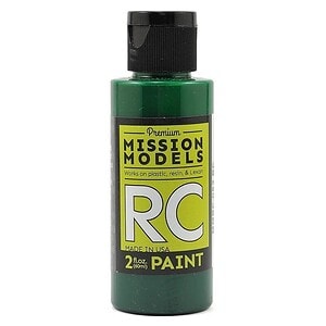 Mission Models Water-based RC Translucent Green Paint Airbrush Ready 2oz MMRC-052