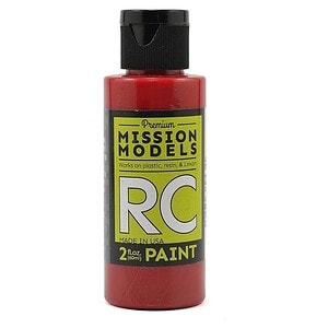Mission Models Water-based RC Translucent Red Paint Airbrush Ready 2oz MMRC-054