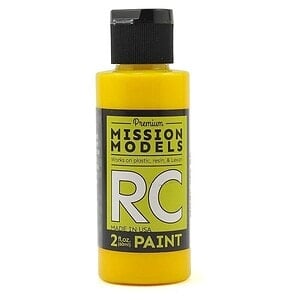 Mission Models Water-based RC Translucent Yellow Paint Airbrush Ready 2oz MMRC-056