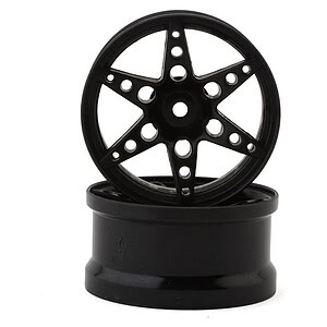 Sideways RC SRC R1 Multi-Spoke Nylon Drift Wheels (Black) (2) (6mm Offset) w/12mm Hex SRCR1-BLK