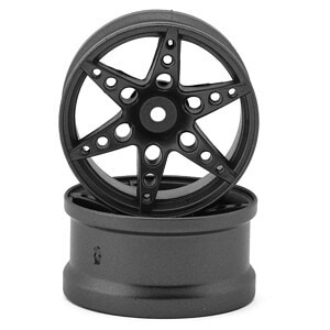 Sideways RC SRC R1 Multi-Spoke Nylon Drift Wheels (Grey) (2) (6mm Offset) w/12mm Hex SRCR1-GNM