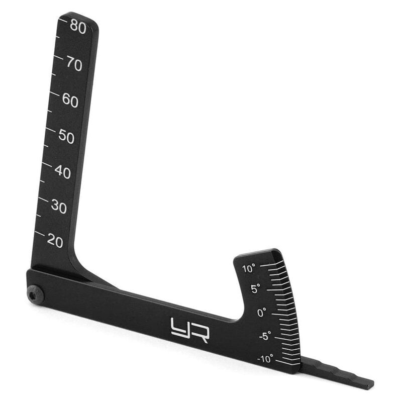 Yeah Racing Aluminum 3-in-1 Camber Gauge (Black) YT-0056BK