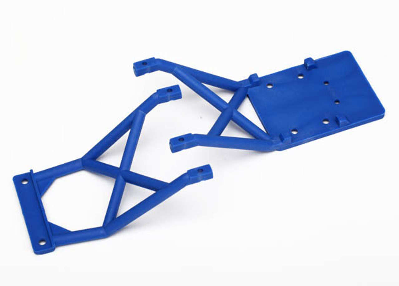 Traxxas Front and Rear Skid Plates Blue TRA3623-BLUE