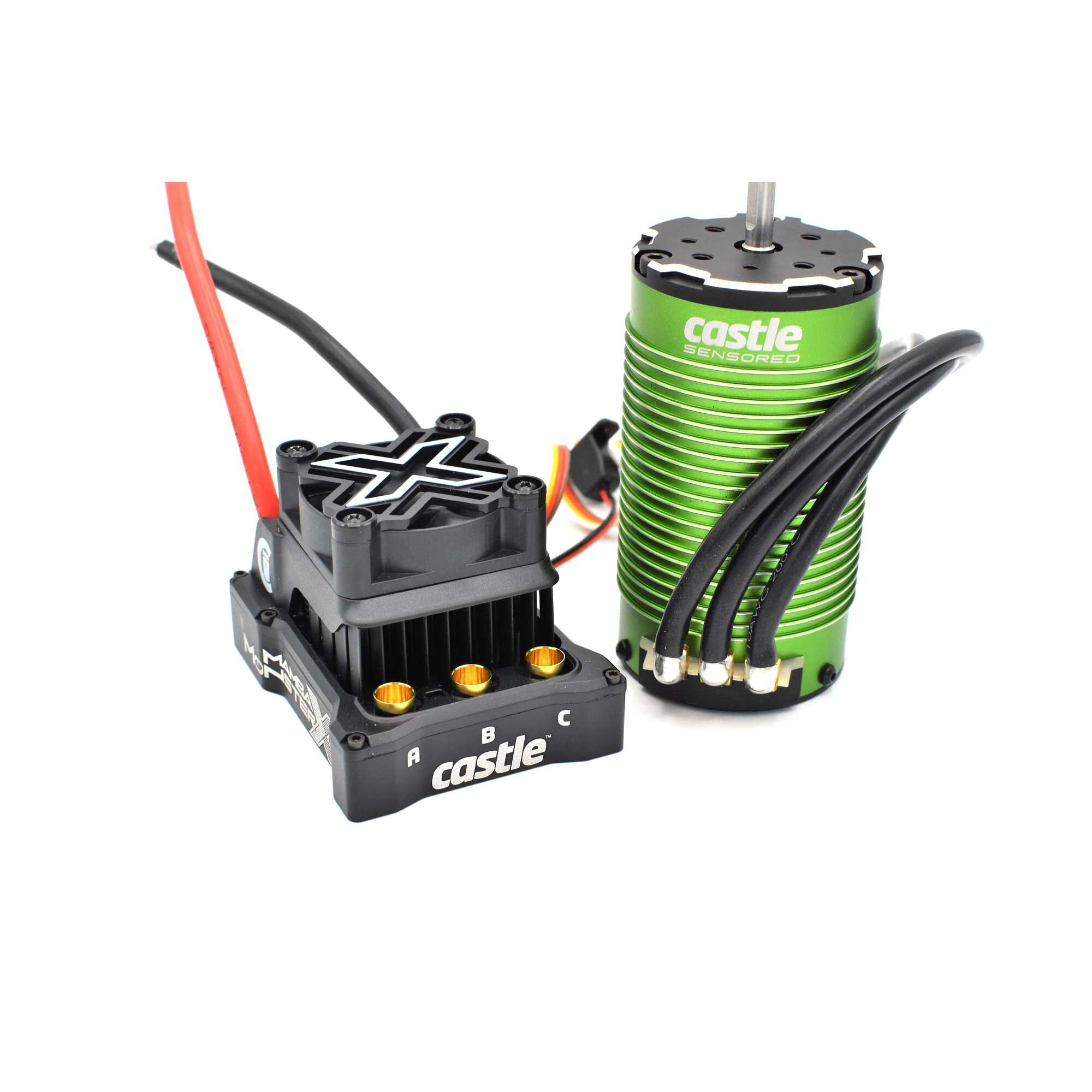 Castle Creations 1/6 Mamba Monster X Brushless ESC / 1717-1650Kv Sensored Motor Combo CSE010-0165-02