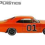 Aplastics Dodge Charger AP-CH1969 Body (Clear) - dch21 Aplastics Dodge Charger AP-CH1969 Body (Clear)