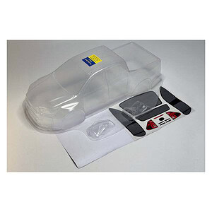 Clear RC car body shell for customization and upgrades. Perfect for hobbyists and RC car enthusiasts.