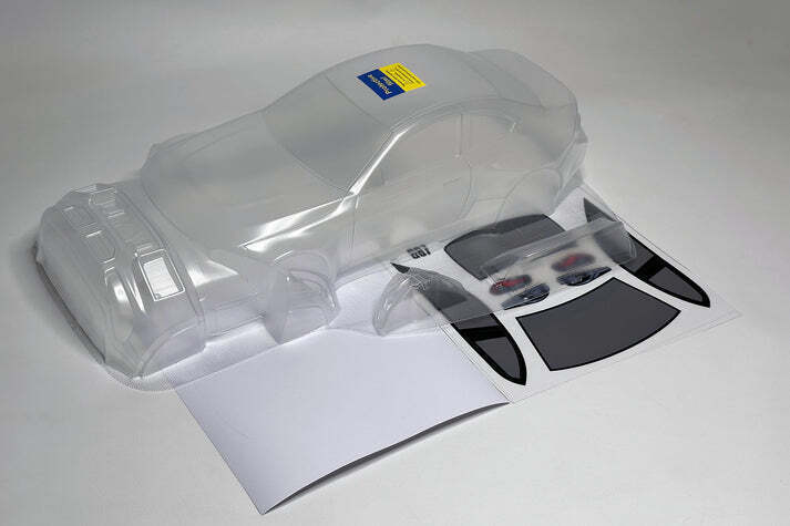 Realistic RC car body shell for remote control cars, durable and customizable.