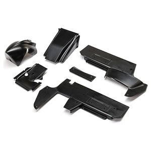 Los-i Body Panel Set Black: 22S Sprint Car LOS-1888