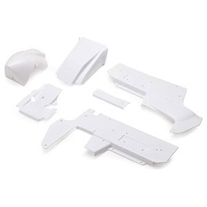 Los-i Body Panel Set White: 22S Sprint Car LOS-1890