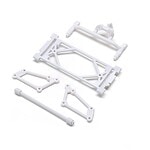 Front Wing Mount Set - White: 22S Sprint