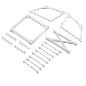 Top Wing Mount Set White: 22S Sprint