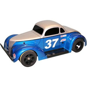 Detailed RC race car with racing decals and number 37, perfect for RC car enthusiasts.