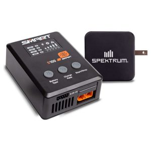 Spektrum RC S100 Smart Charger w/USB-C GaN Power Supply Combo (4S/100W)
