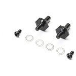 Losi Front Axle Set Aluminum Black 12mm: 22S Sprint TLR-1054