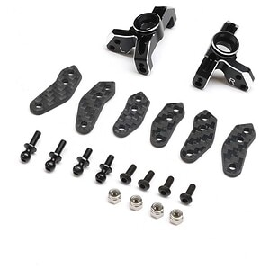 Spindle Set - Aluminum - Black: 22S Sprint