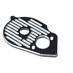 TLR Motor Plate - Machined Aluminum - Black: 22S Sprint