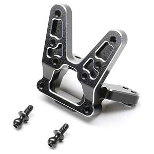 Rear Bulkhead - Aluminum - Black: 22S Sprint