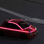 Yeah Racing Tron LED Wire Light Tube Kit Set Pink LK-0029PK